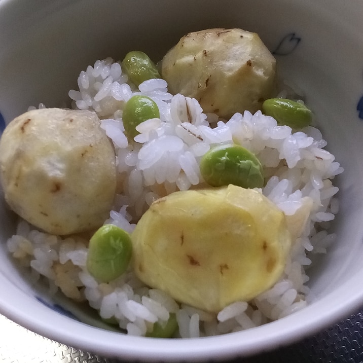 栗と枝豆の炊き込みご飯